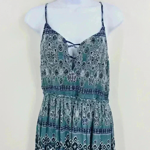Patrons of Peace Blue Paisley Maxi Dress Size‎ M - Picture 3 of 7